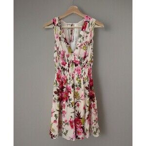 Abercrombie & Fitch Women's Small Mini A-Line Dress Floral Cottage Fairy Whimsy